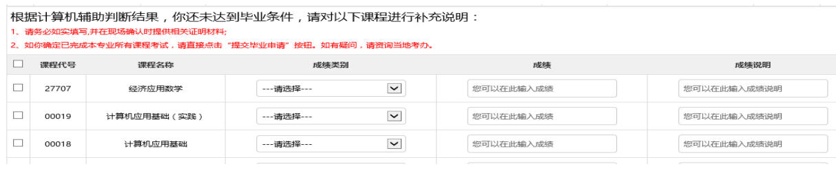 紙質(zhì)課程成績(jī)
